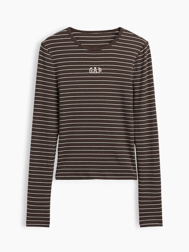Modern Rib Gap Logo T-Shirt modern rib gap logo t shirt