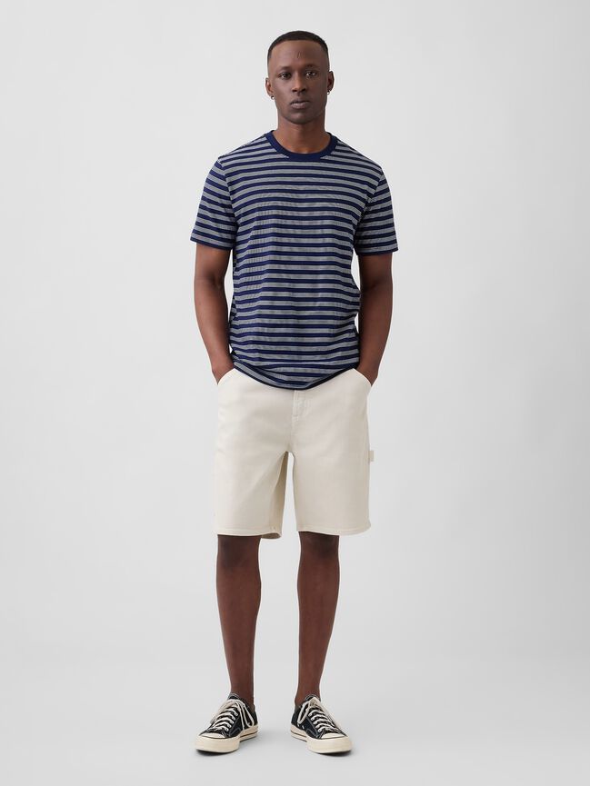 Everyday Soft Stripe Crewneck T-Shirt gap everyday soft stripe crewneck t shirt