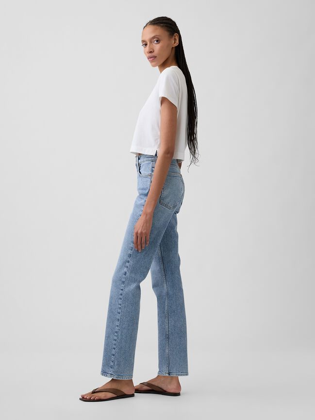High Rise '90s Straight Jeans gap high rise 90s straight jeans