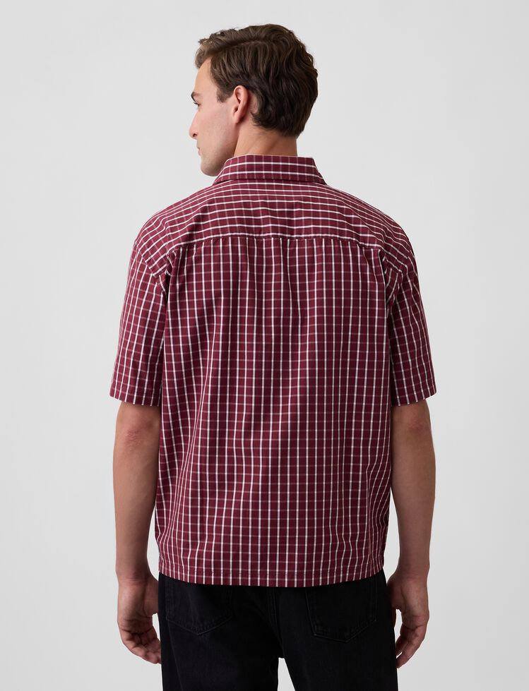 Poplin Shirt in Boxy Fit gap poplin shirt in boxy fit