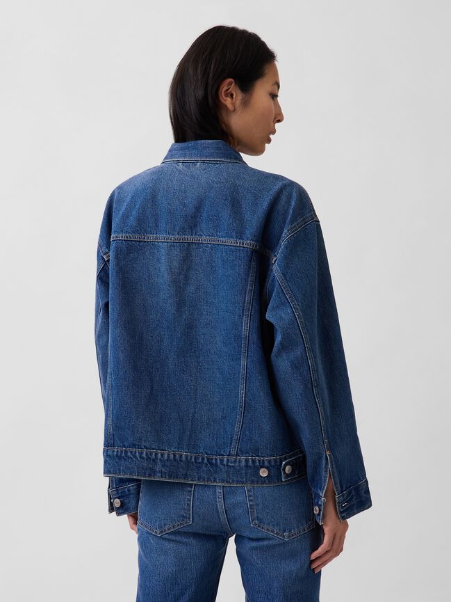 Oversized Icon Denim Jacket gap oversized icon denim jacket