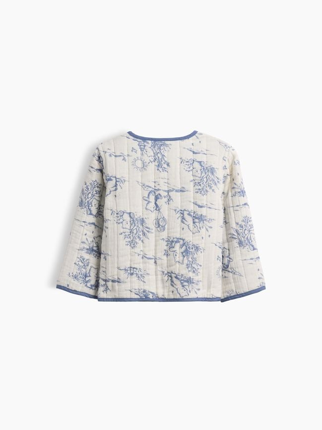 Baby Quilted Gauze Reversible Jacket gap baby quilted gauze reversible jacket