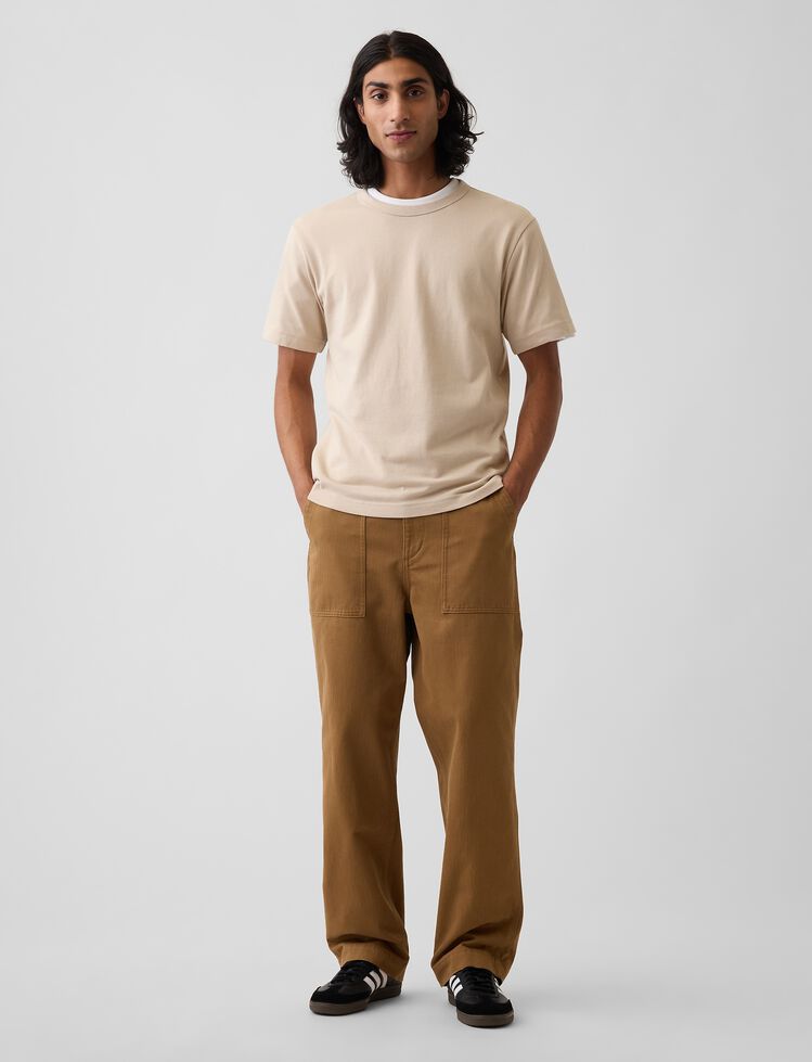 Herringbone '90s Loose Pants gap herringbone 90s loose pants