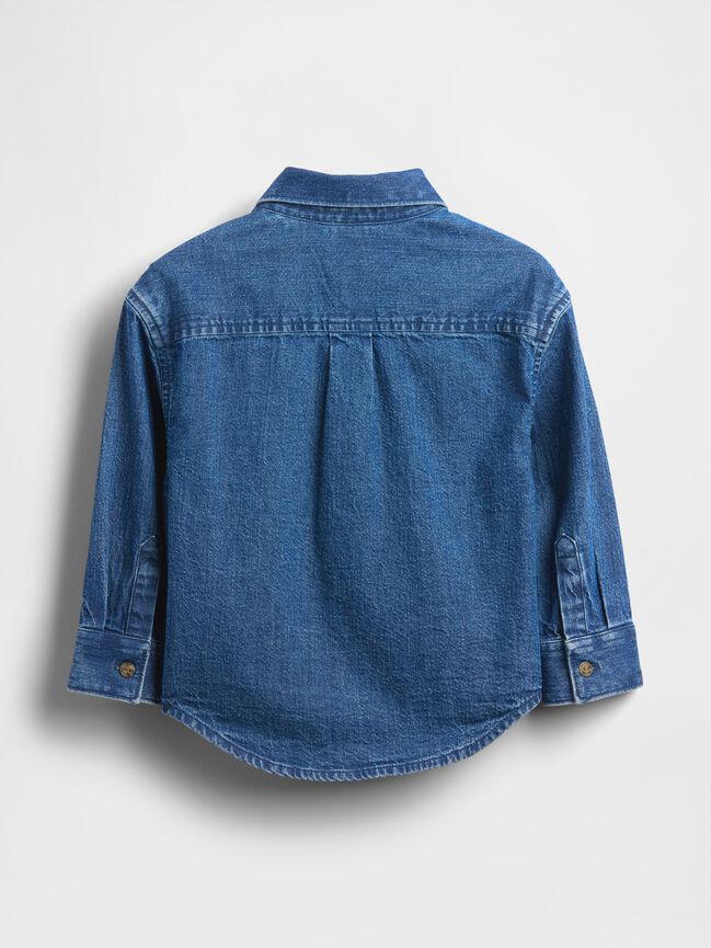Baby & Toddler Denim Big Shirt gap baby toddler denim big shirt