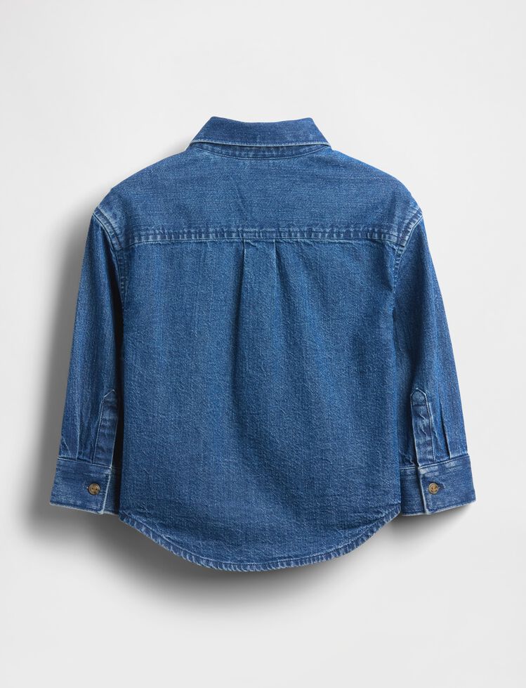 Baby & Toddler Denim Big Shirt gap baby toddler denim big shirt