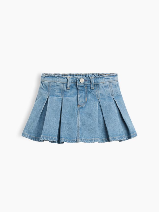Baby & Toddler Denim Pleated Skort gap baby toddler denim pleated skort