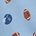 color Footballs Blue