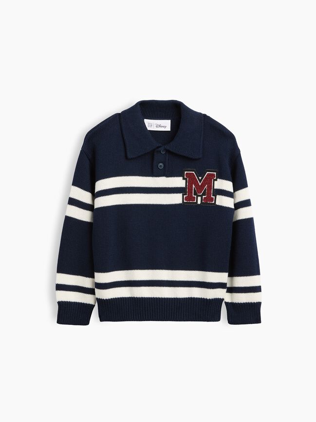 Gap × Disney Baby & Toddler Varsity Polo Sweater gap disney baby toddler varsity polo sweater