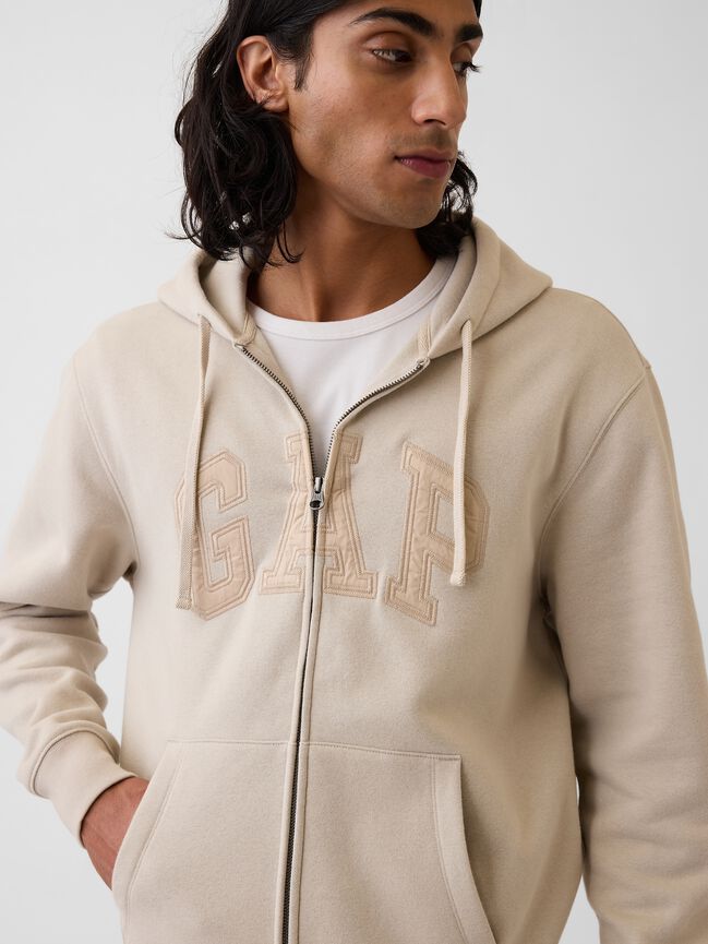 Adult VintageSoft Arch Logo Zip Hoodie gap adult vintagesoft arch logo zip hoodie