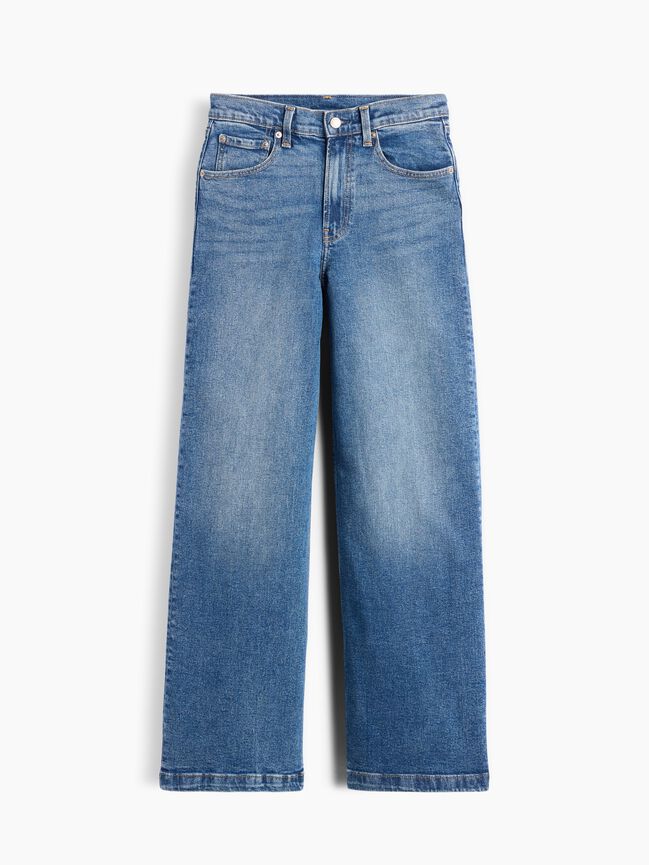 High Rise Stride Wide-Leg Jeans gap high rise stride wide leg jeans