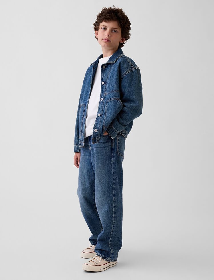 Kids Baggy Taper Jeans gap kids baggy taper jeans