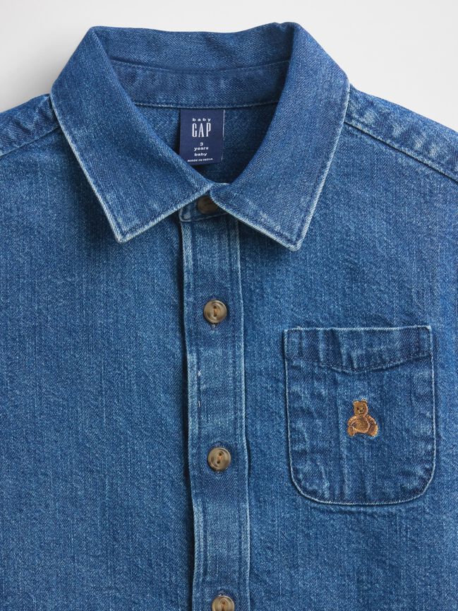 Baby & Toddler Denim Big Shirt gap baby toddler denim big shirt