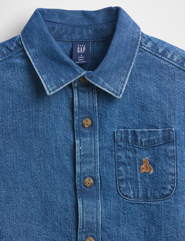 Baby & Toddler Denim Big Shirt gap baby toddler denim big shirt