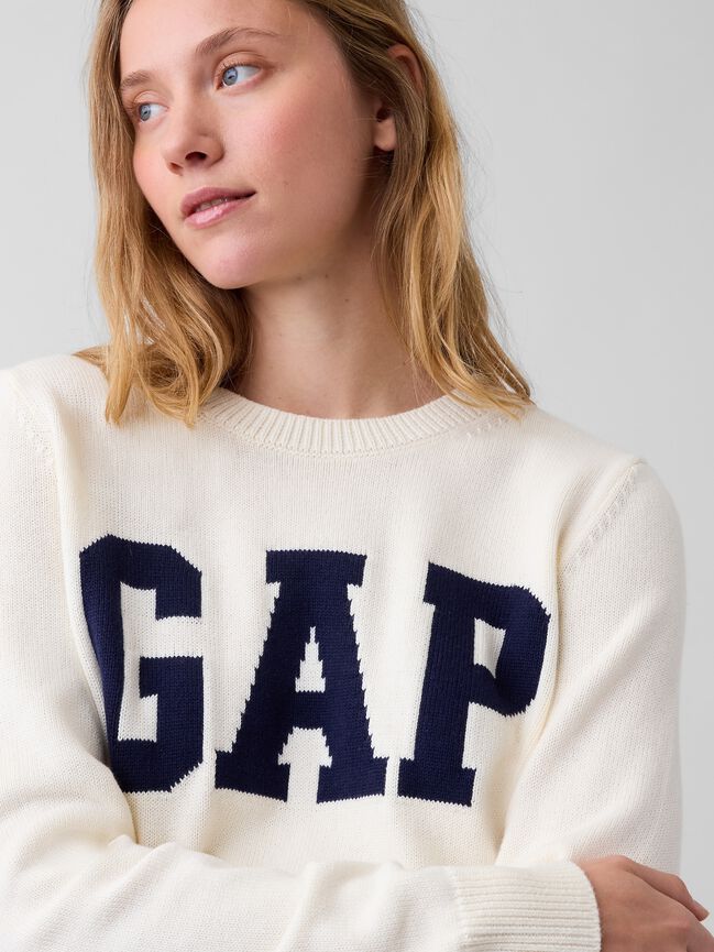 Gap Logo Crewneck Sweater gap logo crewneck sweater