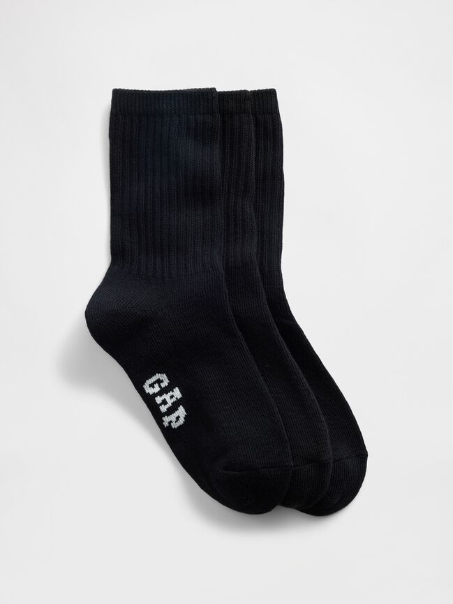 Kids Gap Logo Crew Socks (3-Pack) kids gap logo crew socks 3 pack