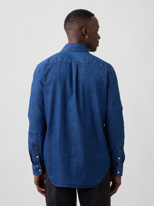 Relaxed Denim Shirt gap relaxed denim shirt