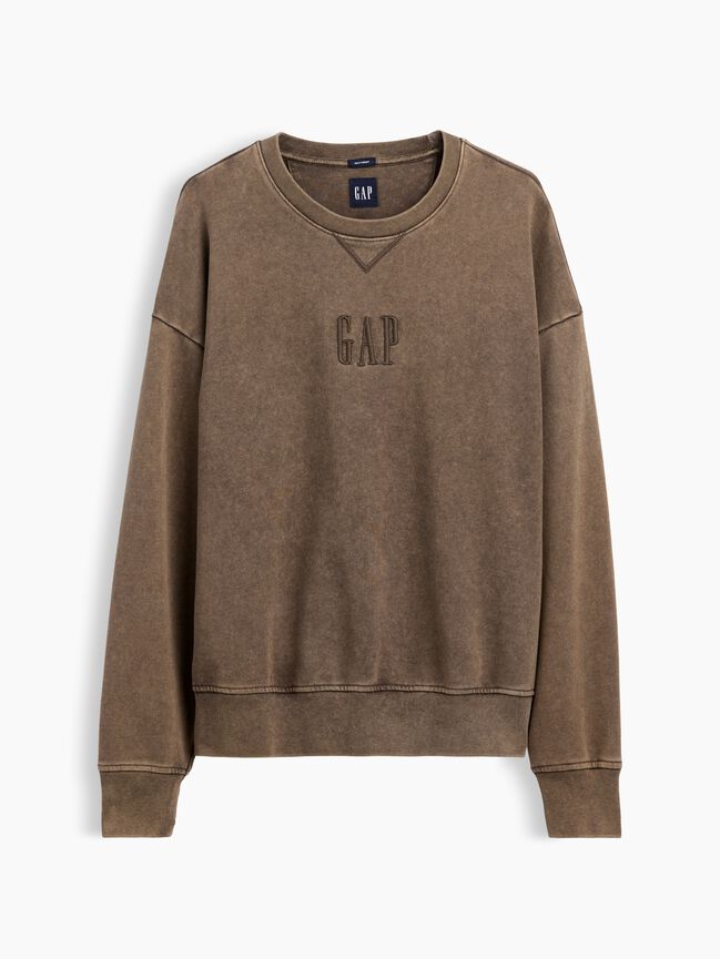 Heavyweight Oversized Logo Sweatshirt gap heavyweight oversized logo sweatshirt