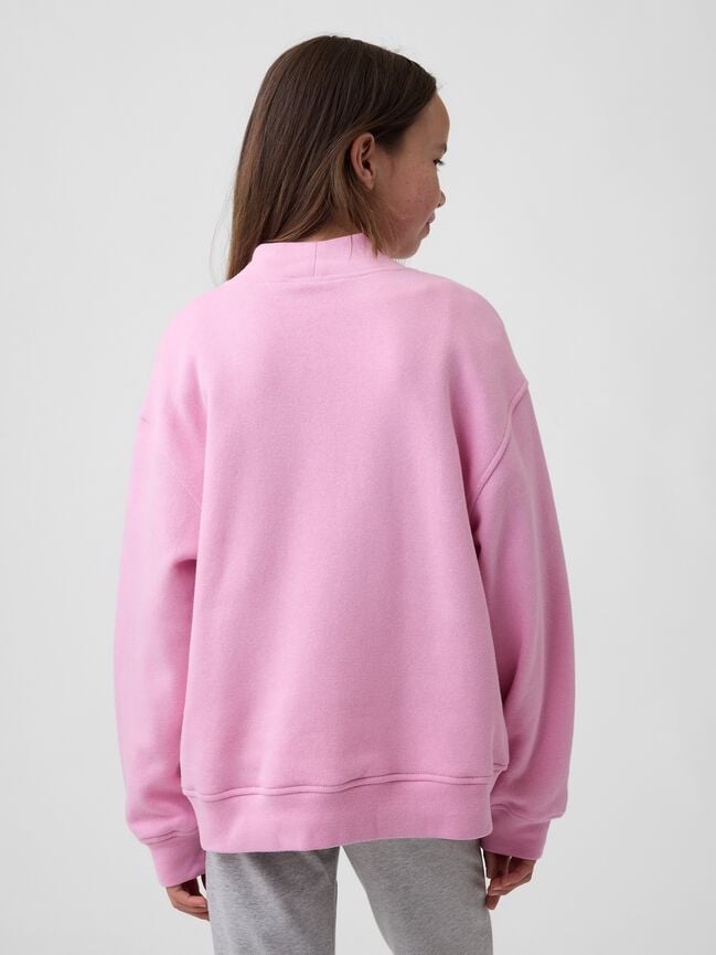 Kids Oversized Mockneck Logo Sweatshirt gap kids oversized mockneck logo sweatshirt