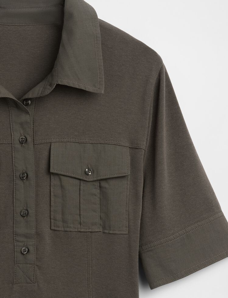 Modern Elbow-Sleeve Utility T-Shirt gap modern elbow sleeve utility t shirt