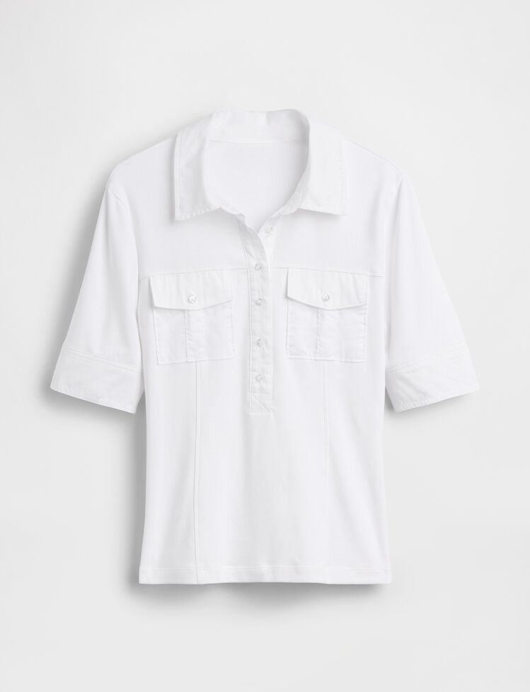 Modern Elbow-Sleeve Utility T-Shirt gap modern elbow sleeve utility t shirt