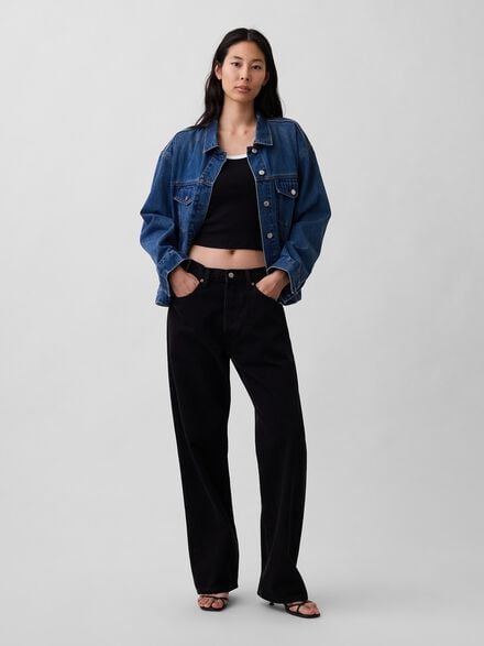 gap جاكيت دينيم أيقوني أوفرسايز gap جاكيت دينيم أيقوني أوفرسايز