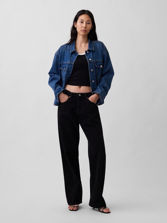 Oversized Icon Denim Jacket gap oversized icon denim jacket