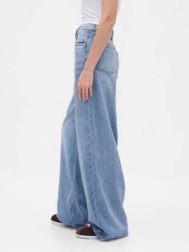 Mid Rise UltraSoft Baggy Jeans gap mid rise ultrasoft baggy jeans