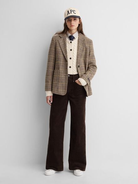 gap a p c wool blend relaxed blazer gap a p c wool blend relaxed blazer