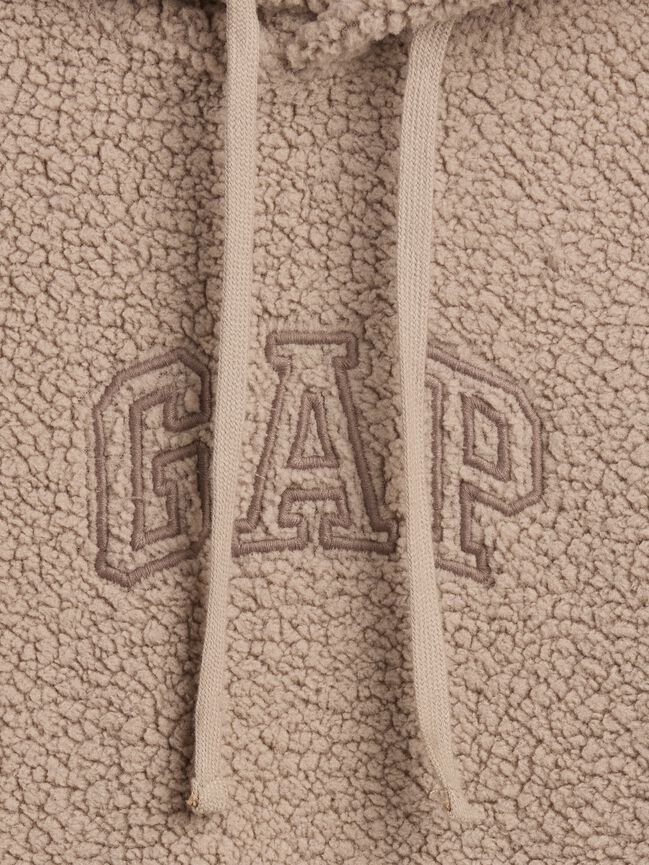 Relaxed Sherpa Gap Logo Hoodie relaxed sherpa gap logo hoodie