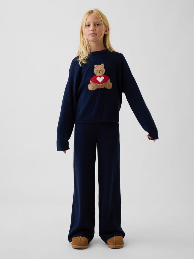 Kids CashSoft Wide-Leg Sweater Pants gap kids cashsoft wide leg sweater pants