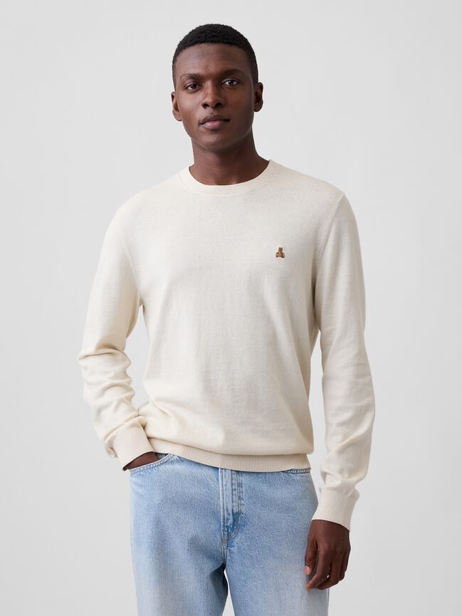 Cotton Crewneck Sweater gap cotton crewneck sweater