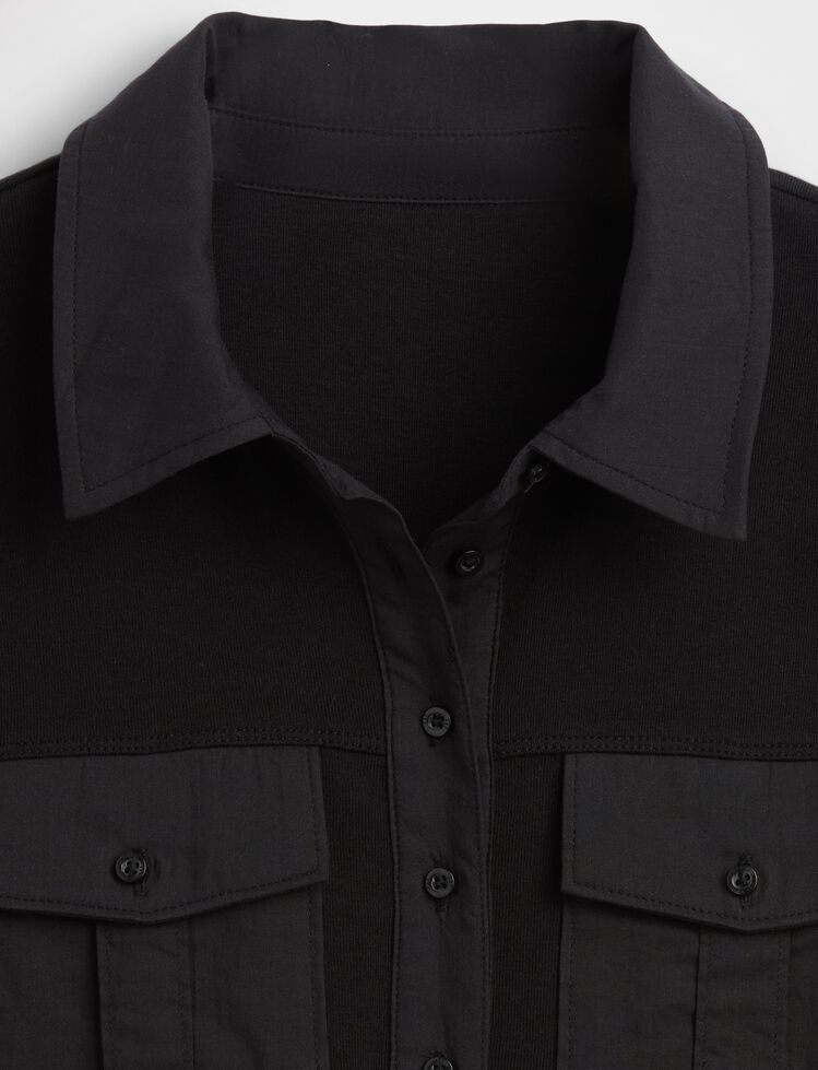 Modern Elbow-Sleeve Utility T-Shirt gap modern elbow sleeve utility t shirt
