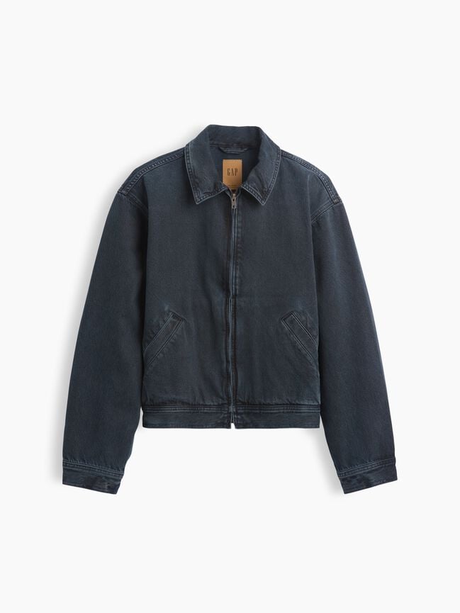 Denim Boxy Workwear Jacket gap denim boxy workwear jacket