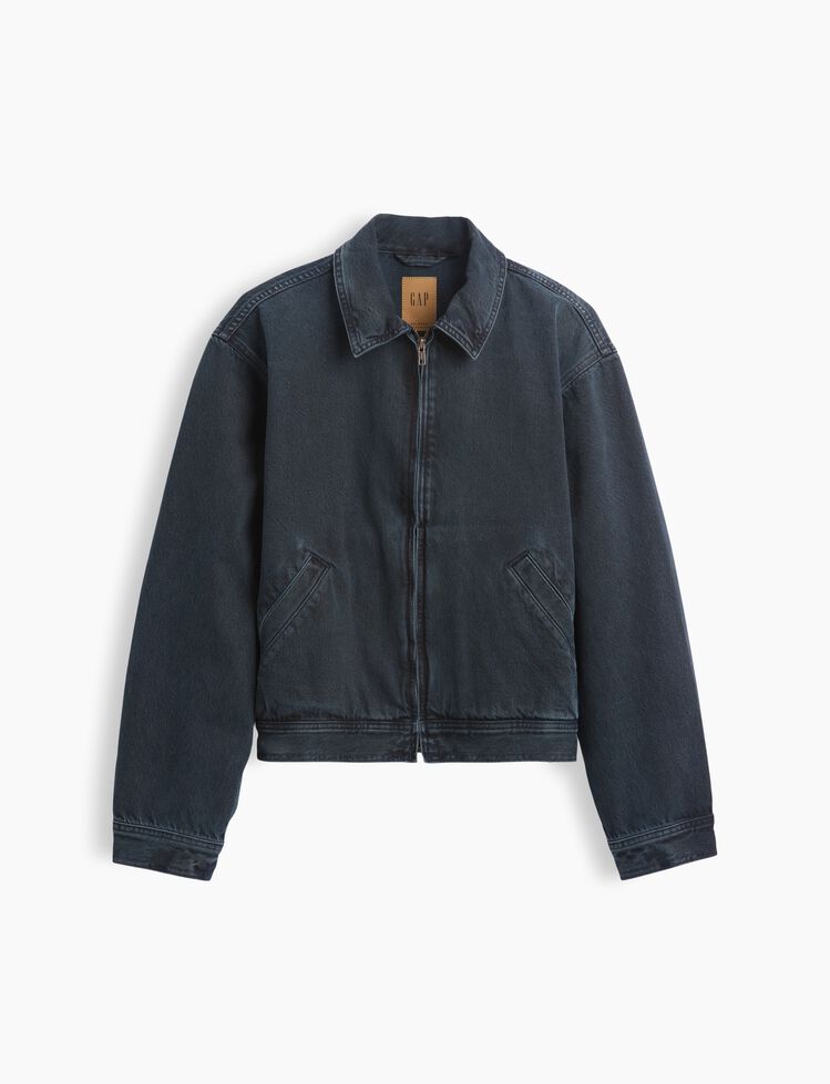 Denim Boxy Workwear Jacket gap denim boxy workwear jacket