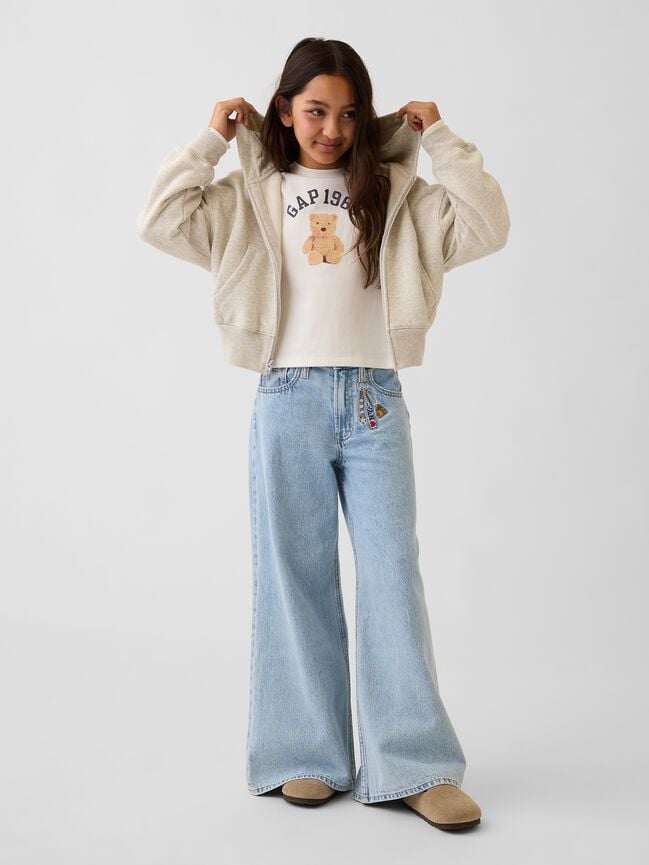 Kids Low Rise Embroidered I Heart NY Baggy Jeans gap kids low rise embroidered i heart ny baggy jeans