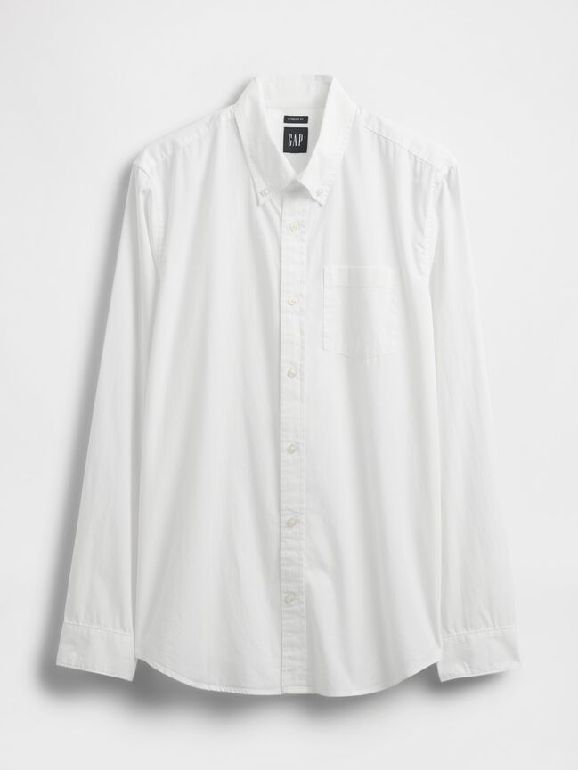 Organic Cotton Poplin Classic Shirt gap organic cotton poplin classic shirt