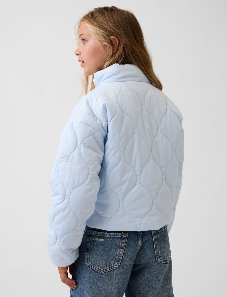 Kids Relaxed Puffer Jacket gap kids relaxed puffer jacket