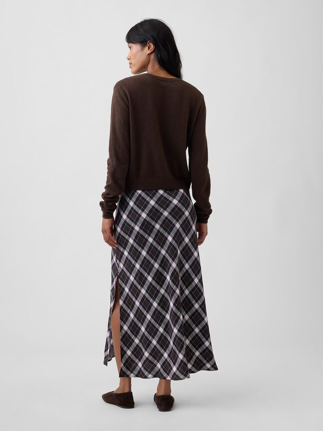 Pull-On Maxi Skirt gap pull on maxi skirt