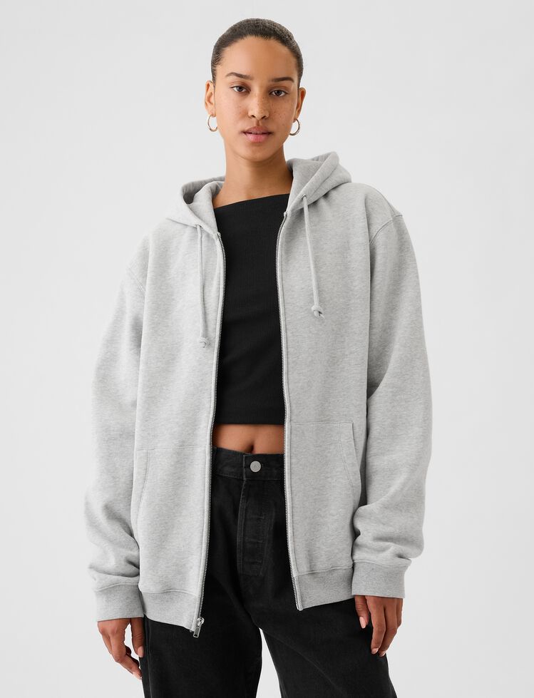 Adult VintageSoft Relaxed Zip Hoodie gap adult vintagesoft relaxed zip hoodie