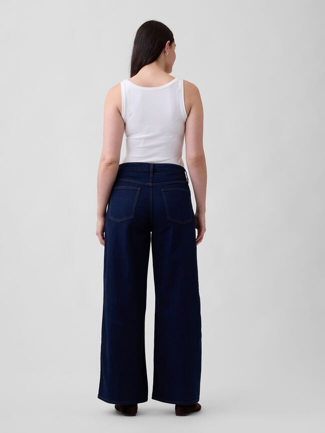 Mid Rise Wide-Leg Jeans gap mid rise wide leg jeans