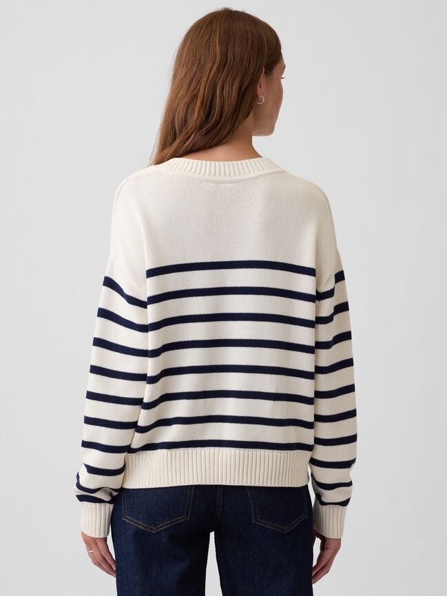 Oversized V-Neck Sweater gap oversized v neck sweater
