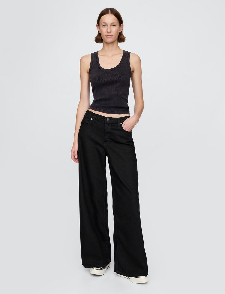 Mid Rise UltraSoft Baggy Jeans gap mid rise ultrasoft baggy jeans