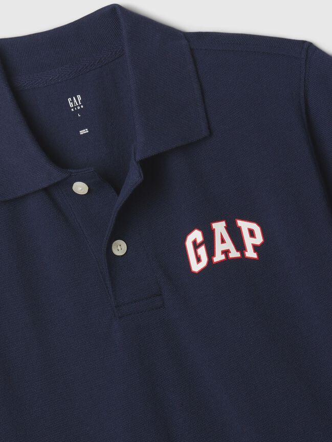 Kids Gap Logo Pique Polo Shirt kids gap logo pique polo shirt