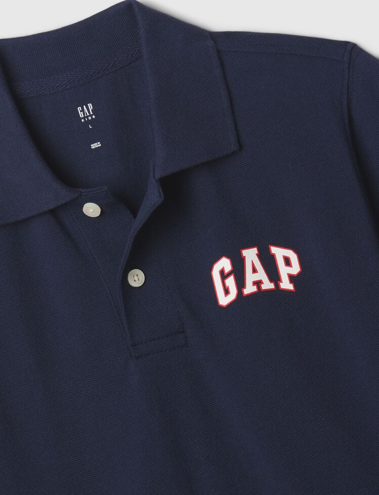 Kids Gap Logo Pique Polo Shirt kids gap logo pique polo shirt