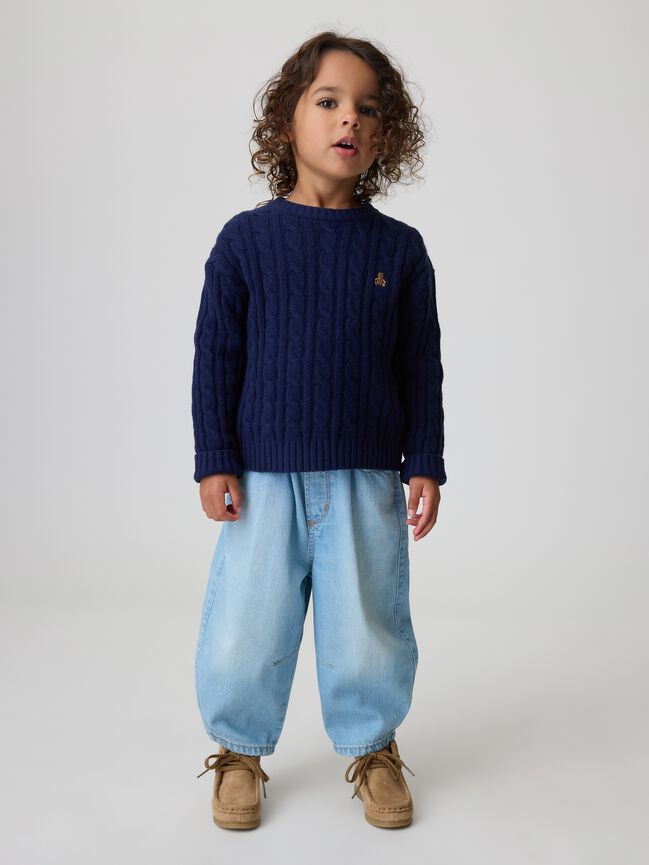 Baby & Toddler Pull-On Barrel Jeans gap baby toddler pull on barrel jeans