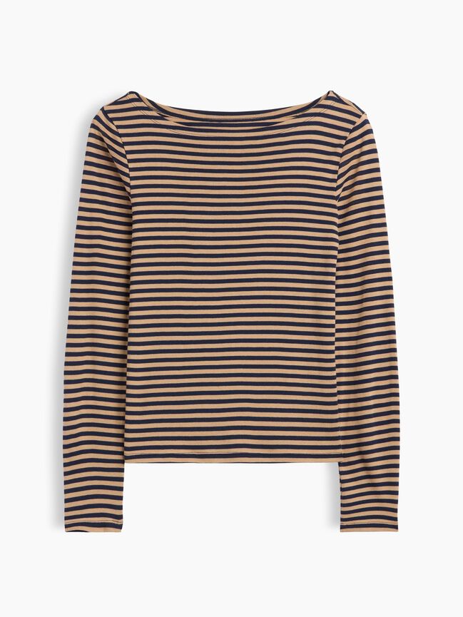 Modern Ribbed Boatneck T-Shirt gap modern ribbed boatneck t shirt