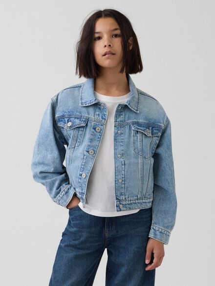 gap kids icon denim jacket gap kids icon denim jacket