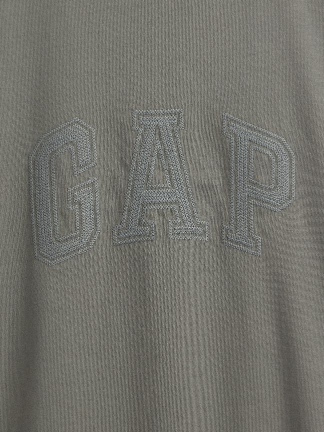 Heavyweight Relaxed Gap Logo Crop T-Shirt heavyweight relaxed gap logo crop t shirt