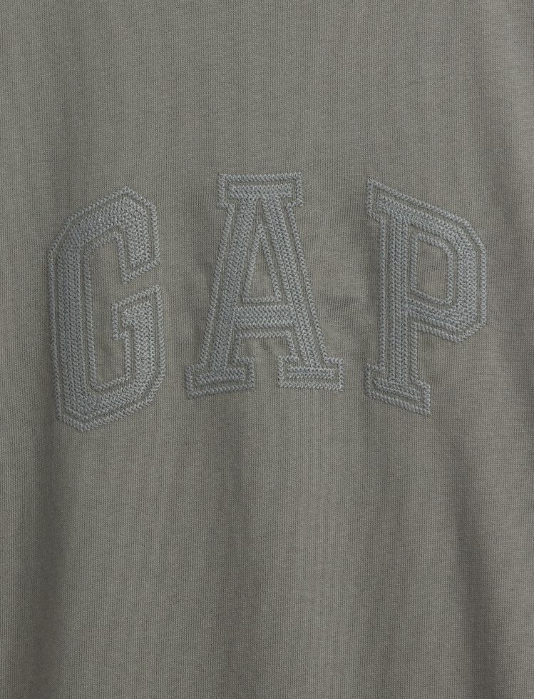 Heavyweight Relaxed Gap Logo Crop T-Shirt heavyweight relaxed gap logo crop t shirt