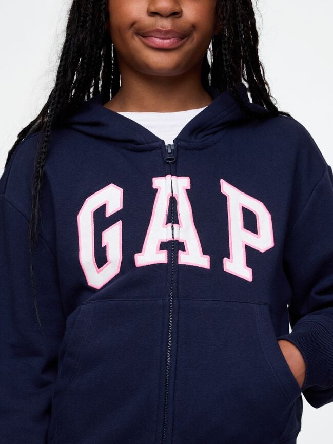 Kids Relaxed Gap Logo Zip Hoodie kids relaxed gap logo zip hoodie